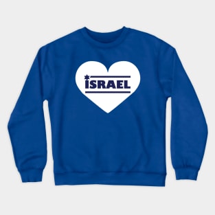 Israel in White Hart Crewneck Sweatshirt